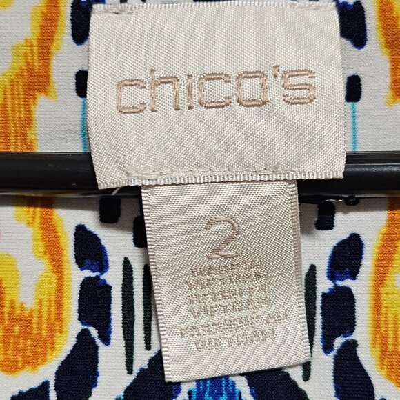Chicos Colorful Bohemian Tunic Shift Dress Size Large Festival Geometric Boho - Picture 4 of 7